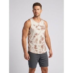 BYLT Premium Basics Cloud Dye Tank Sand Tie Dye Mens Sleeveless Size M
